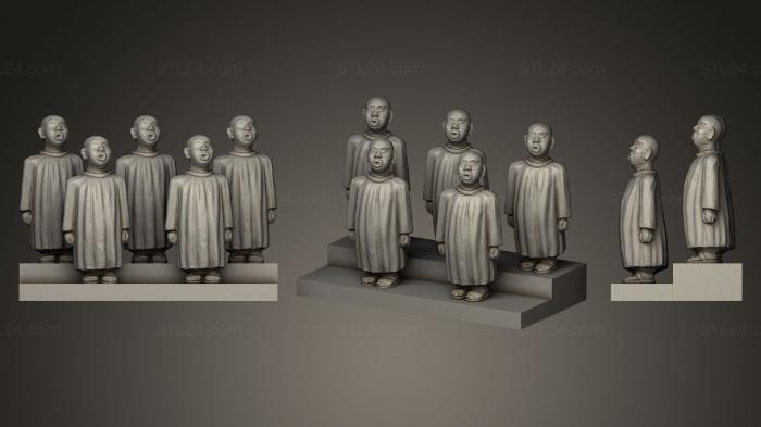 Статуэтки и статуи разные (Евангельская песня, STKR_0201) 3D модель для ЧПУ станка